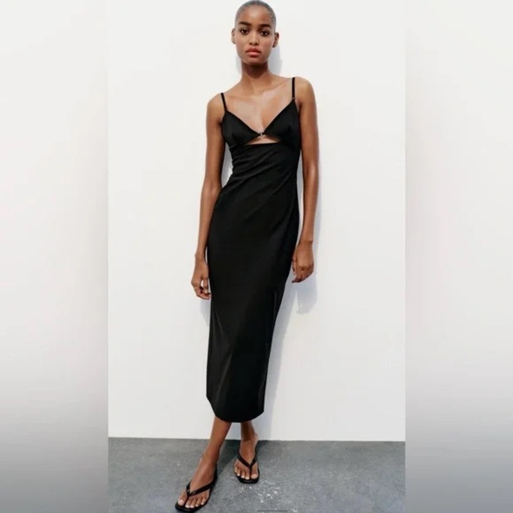 ZARA CUT-OUT DRESS MADE OF ELASTIC FABRIC SEXY CLUB NIGHT OUT VEGAS